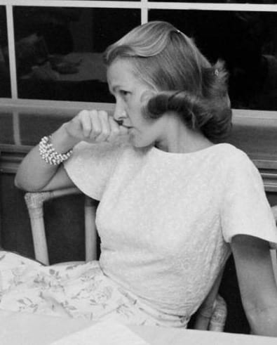 Susan just before Frank's Gemini 7 mission
