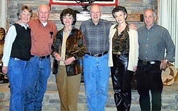 The Borman's, Lovell's and Anders' at the Borman Ranch on the 40th Anniversary of Apollo 8.